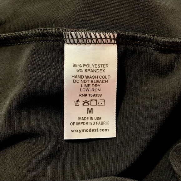 NWT Brigitte Brianna Black Leisure Dress with Pockets - Size M - Picture 6 of 7